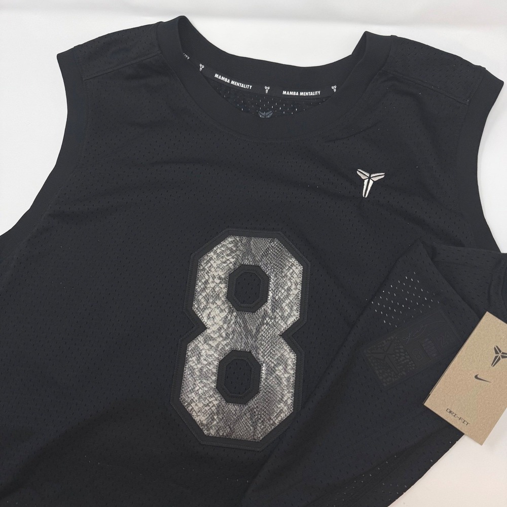 Nike Kobe Bryant Mamba Mentality Cropped Basketball Jersey Black Womens XXL NEW